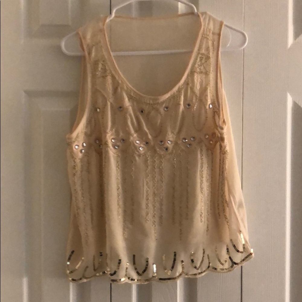 Gemmed blouse